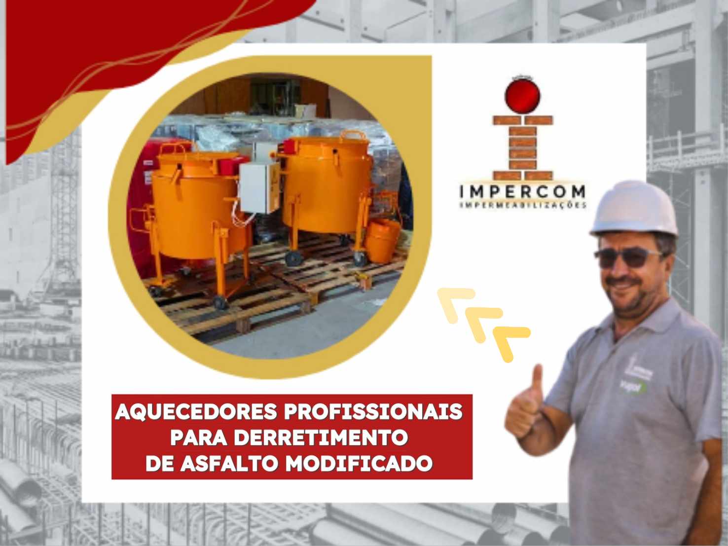Impercom: Aquecedores profissionais em uso